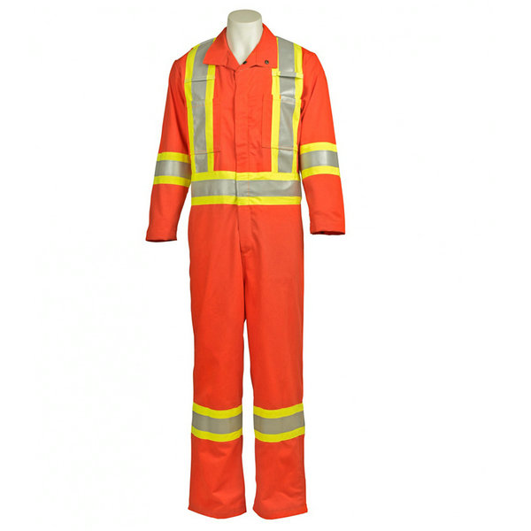 Enhanced High Visibility Safety Coveralls Reflective Coverall Mens With Pockets Two-Tone - SHVC01